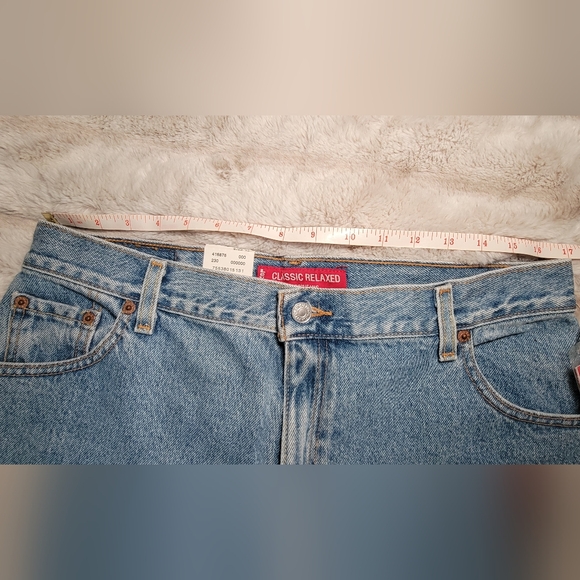 Levi Strauss Misses Relaxed Tapered Fit Leg 550 size 16 Medium Stone Washed - Picture 12 of 12